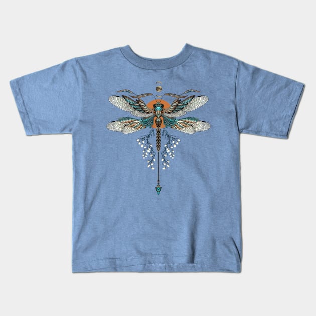 Dragonfly Kids T-Shirt by ruta13art